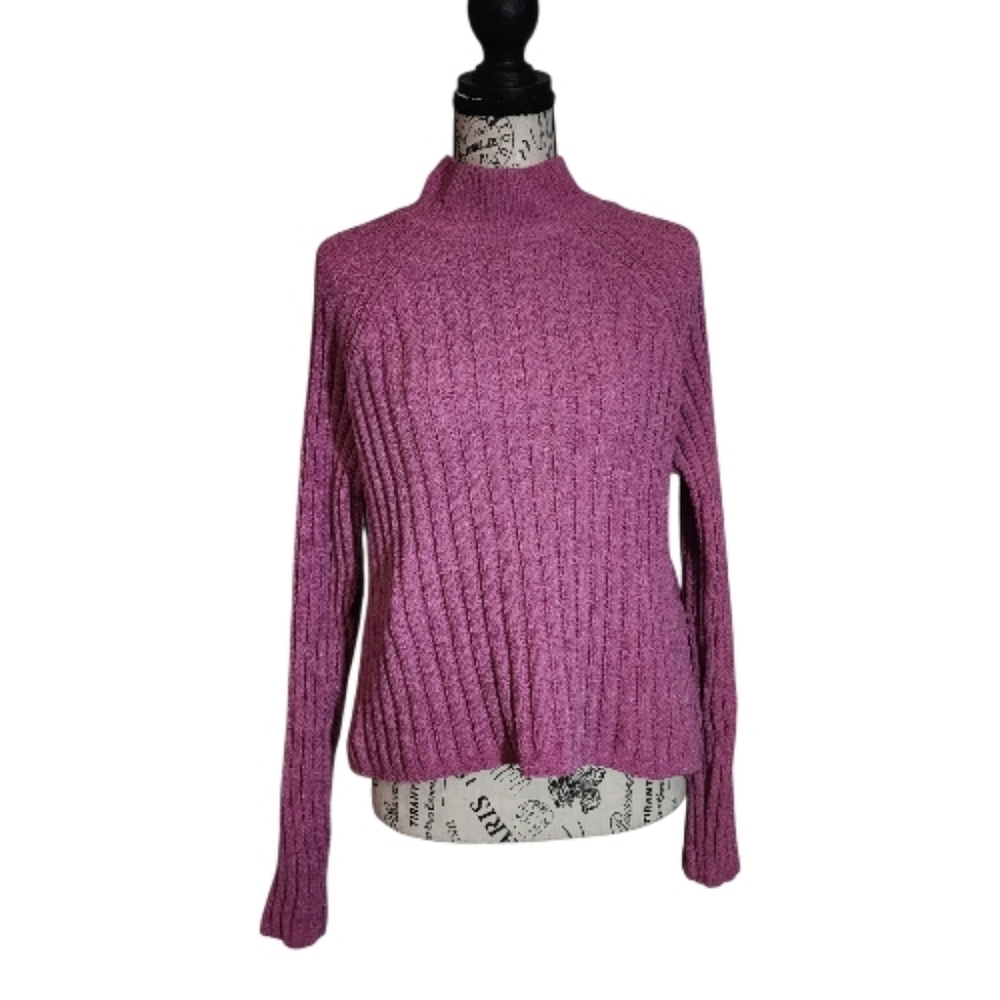 NWT Hippie Rose Chenille Mock Neck Sweater, Size Large